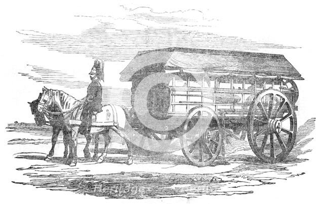 Electric Telegraph for the Seat of War - the Waggon, 1854. Creator: Unknown.