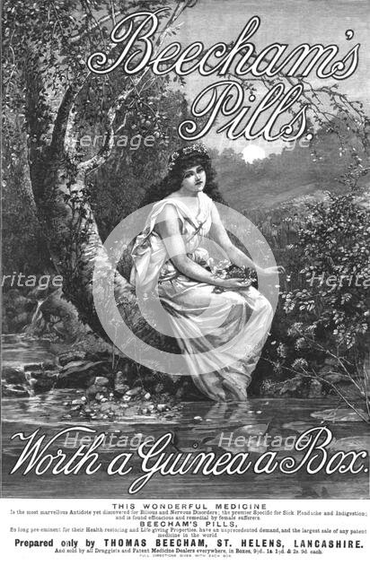 ''Beecham's Pills', 1891. Creator: Unknown.