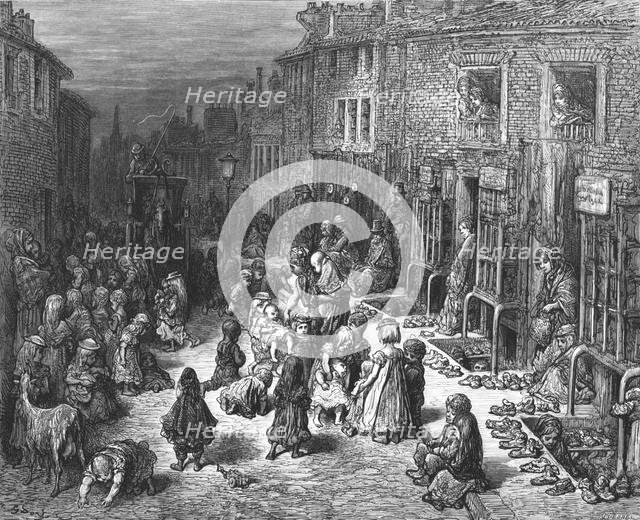 'Dudley Street, Seven Dials', 1872.  Creator: Gustave Doré.