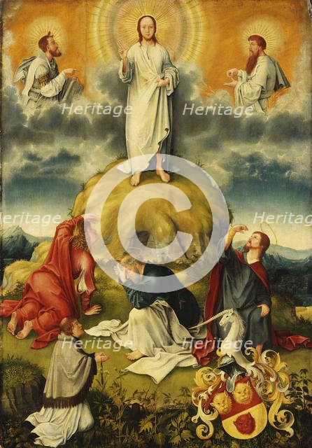 The Transfiguration of Christ. Epitaph of Johannes Göckerlein , ca 1515. Creator: Apt, Jacob (1485-1518).