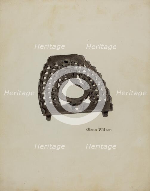 Trivet, c. 1942. Creator: Glenn Wilson.