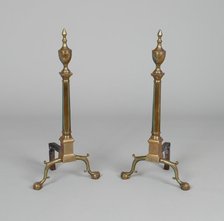 Andirons, c. 1790. Creator: Unknown.