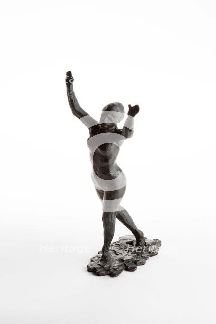Dancer Moving Forward, Arms Raised, cast in 1920. Creator: Edgar Degas.