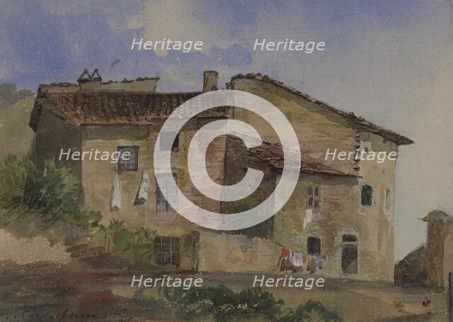 Certaldo, June 6th, '61, 1861. Creator: Samuel Colman.