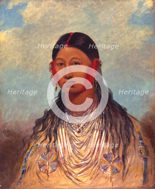 Koon-za-ya-me, Female War Eagle, 1844. Creator: George Catlin.