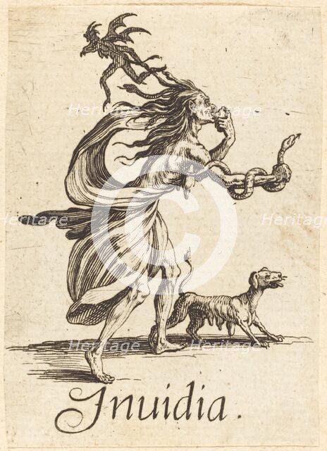 Envy, probably after 1621. Creator: Jacques Callot.