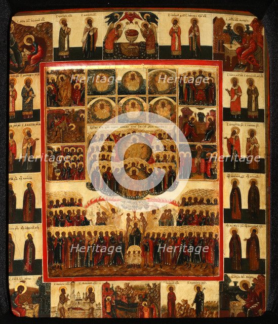 The Hexameron, Early 19th cen.. Artist: Russian icon  