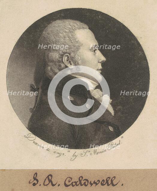 John Edwards Caldwell, 1799. Creator: Charles Balthazar Julien Févret de Saint-Mémin.