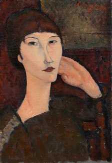 Adrienne (Woman with Bangs), 1917. Creator: Amadeo Modigliani.