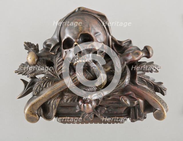 Skull and Crossbones with Serpent and Apple (image 1 of 2), c.1850?. Creator: Unknown.