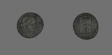 Coin Portraying Emperor Constantine, 272-337, probably 327-329. Creator: Unknown.