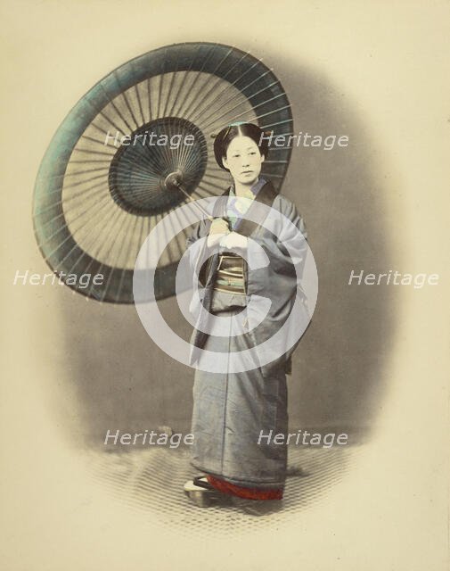 Japanese Woman, about 1868. Creator: Felice Beato.