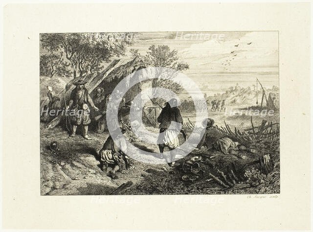 An Ambush, n.d. Creator: Charles Emile Jacque.