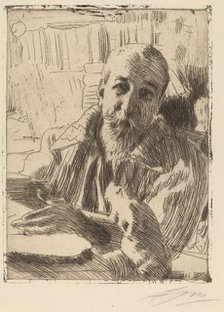 Anatole France, 1906. Creator: Anders Leonard Zorn.