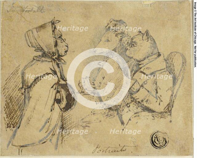 Portraits, n.d. Creator: Daniel Maclise.