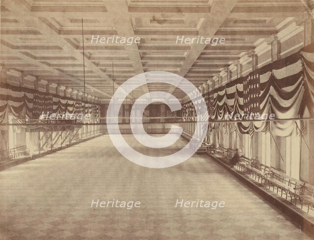 [Interior View of the Ballroom for Lincoln's Second Inaugural Ball], March 1865. Creator: Alexander Gardner.