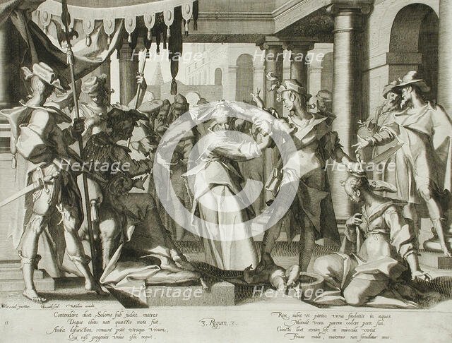 Judgment of Solomon, 1607. Creator: Willem van Swanenburg.