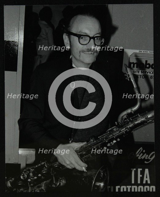 American baritone saxophonist Pepper Adams at the Newport Jazz Festival, Middlesbrough, July 1978. Artist: Denis Williams