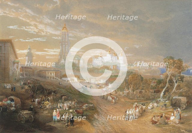 Kiev Pechersk Lavra, 1874. Creator: Bourne, John Cooke (1814-1896).