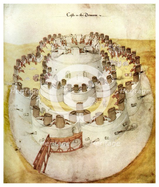 Tudor fort, Sandown, Kent, c1540 (1956). Artist: Unknown