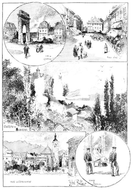 Aix-Les-Bains and its neighbourhood, visited by the Queen, 1890. Creator: Carl Hentschel.