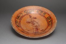 Plate Depicting a Dancing Figure, A.D. 600/800. Creator: Unknown.