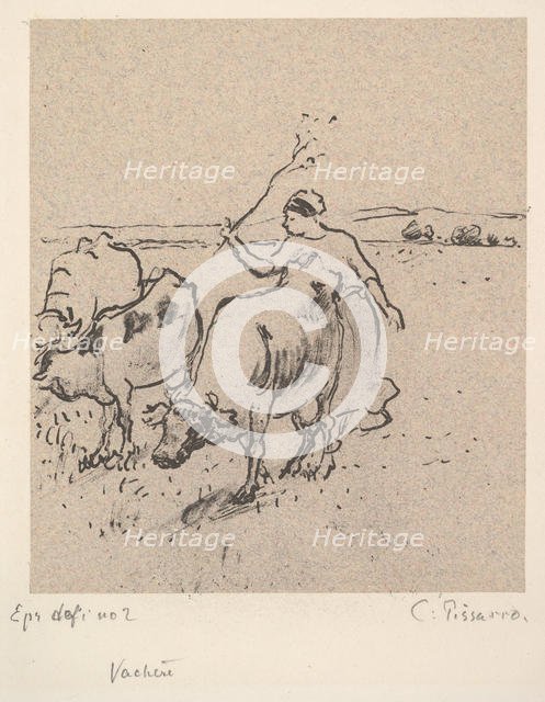 Cowherd, ca. 1899. Creator: Camille Pissarro.