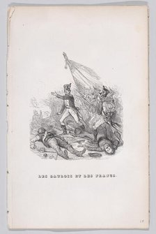 The Gauls and the Franks from The Complete Works of Béranger, 1836. Creator: John Thompson.