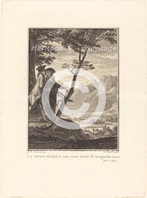 La nature étaloit à nos yeux toute sa magnificence, 1778. Creator: Jean Baptiste Blaise Simonet.