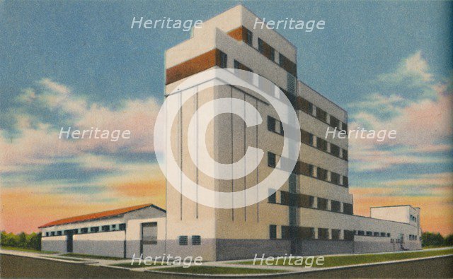 'La Insuperable Wheat Silos and Mills-Generoso Mancini y Cia. S. A., Barranquilla', c1940s. Artist: Unknown.