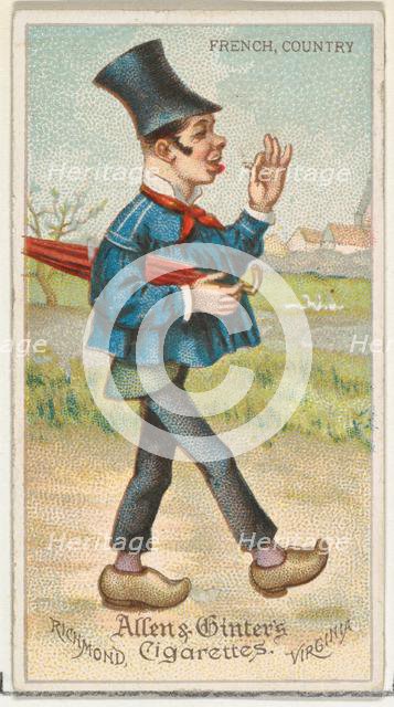 French, Country, from World's Dudes series (N31) for Allen & Ginter Cigarettes, 1888. Creator: Allen & Ginter.