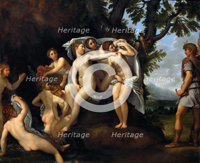 Diana and Actaeon, c. 1617. Creator: Albani, Francesco (1578-1660).