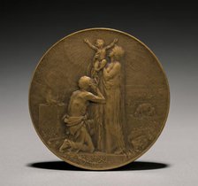 Medal (obverse), 1800s. Creator: Jules Dupré (French, 1811-1889).