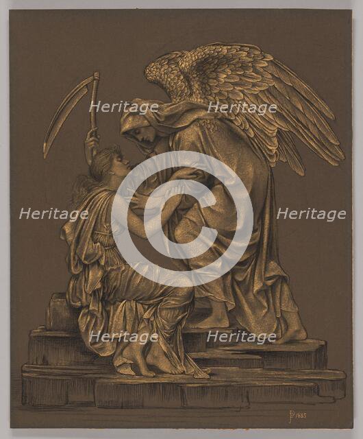 The Angel of Death, 1885. Creator: Mary Evelyn de Morgan.