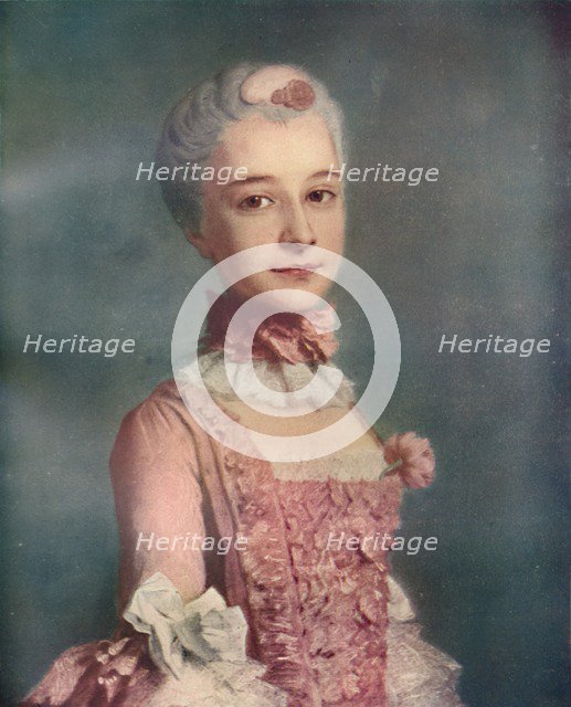 'La Dame En Rose', 18th century, (1911). Artist: Francois Hubert Drouais.