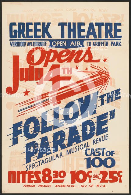 Follow the Parade, Los Angeles, 1936. Creator: Unknown.