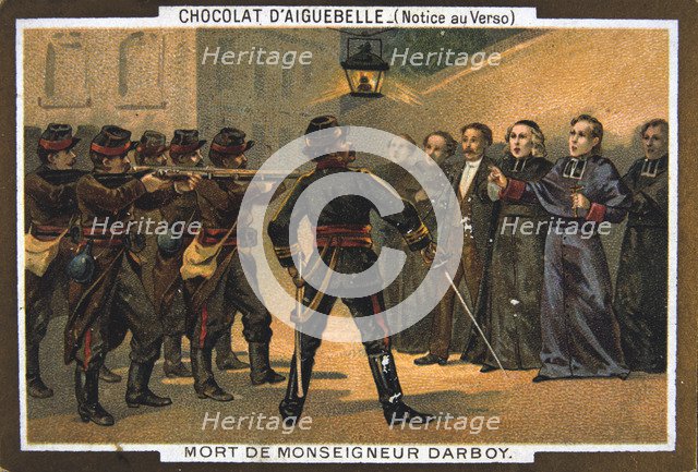 Death of Monseigneur Darboy, Archbishop of Paris, 24th May 1871. Artist: Anon
