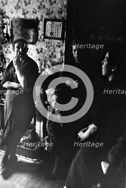 Interior of a London slum, c1900. Artist: Unknown