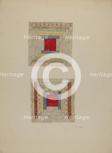 Quilt, c. 1938. Creator: Eva Wilson.