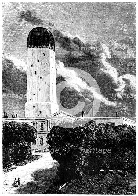 Illustration from De la Terre a la Lune by Jules Verne, 1865. Artist: Unknown