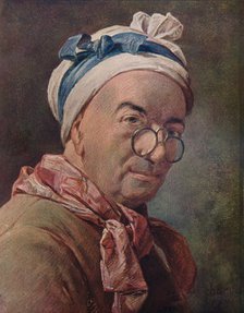 'Self portrait in spectacles', 1771. Artist: Jean-Simeon Chardin.