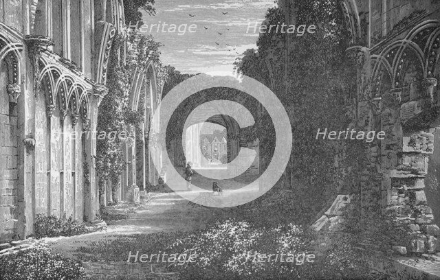 'St. Joseph's Chapel, Interior, Looking East', Glastonbury Abbey, c1880, (1897). Artist: Alexander Francis Lydon.