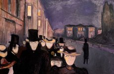 Thumbnail image of 'Evening on Karl Johan', 1892. Artist: Edvard Munch