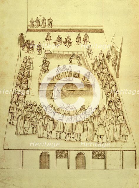 The execution of Mary, Queen of Scots, 1587. Creator: Robert Beale.