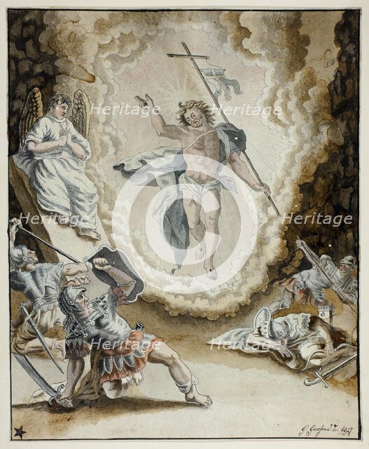 Resurrection of Christ, 1827. Creator: Gerardus Gossen.