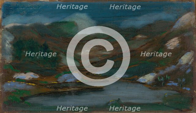 Mountain landscape, 1910-1920. Creator: Ferdinand Katona.