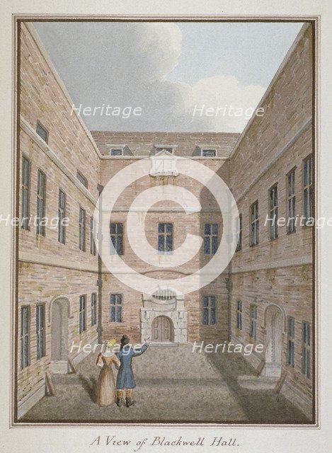 Blackwell Hall, City of London, 1819. Artist: Anon