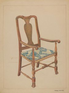 Armchair, c. 1936. Creator: Tabea Hosier.