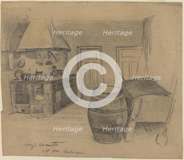 Interior, 1880. Creator: Lovis Corinth.