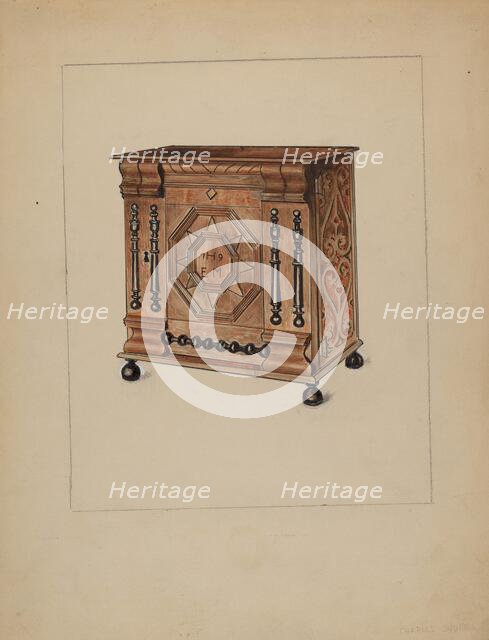 Cabinet for Storage, c. 1938. Creator: Charles Squires.